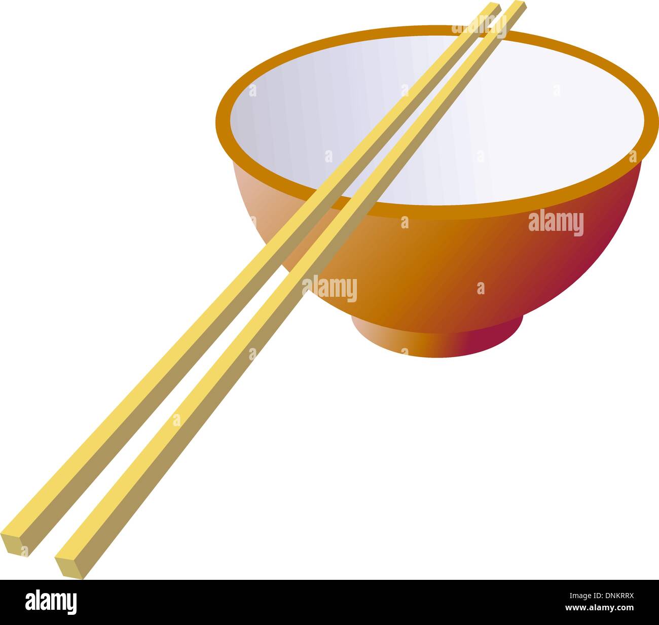 Ceramic mug with wooden sticks. Vector illustration. Stock Vector