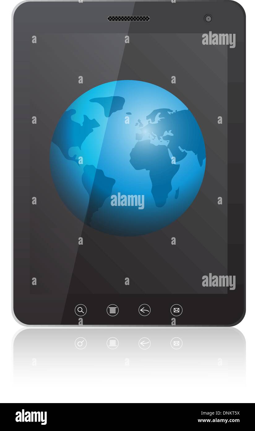Touching globe Stock Vector Images - Alamy