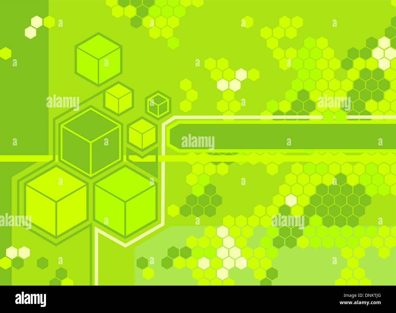 Background featuring hexagons. Stock Vector