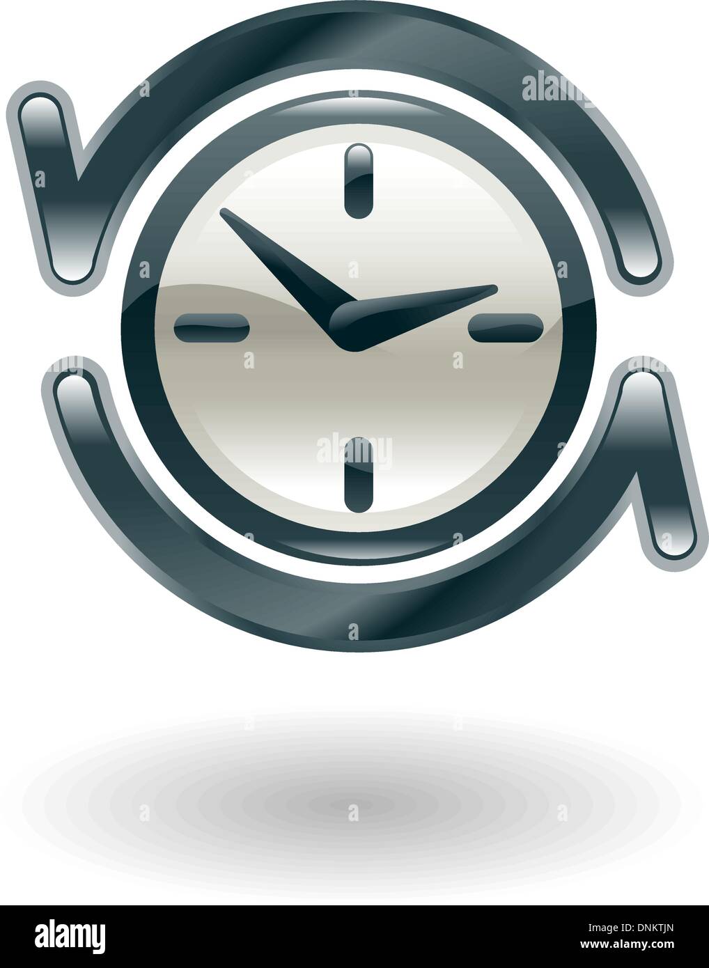 Illustration of a clock Stock Vector Image & Art - Alamy