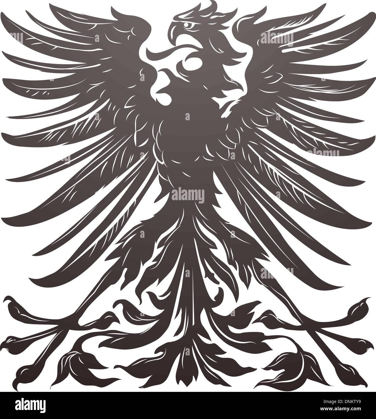 Imperial eagle most resembling that used on the coat of arms of the German empire in the late 19th century. Stock Vector