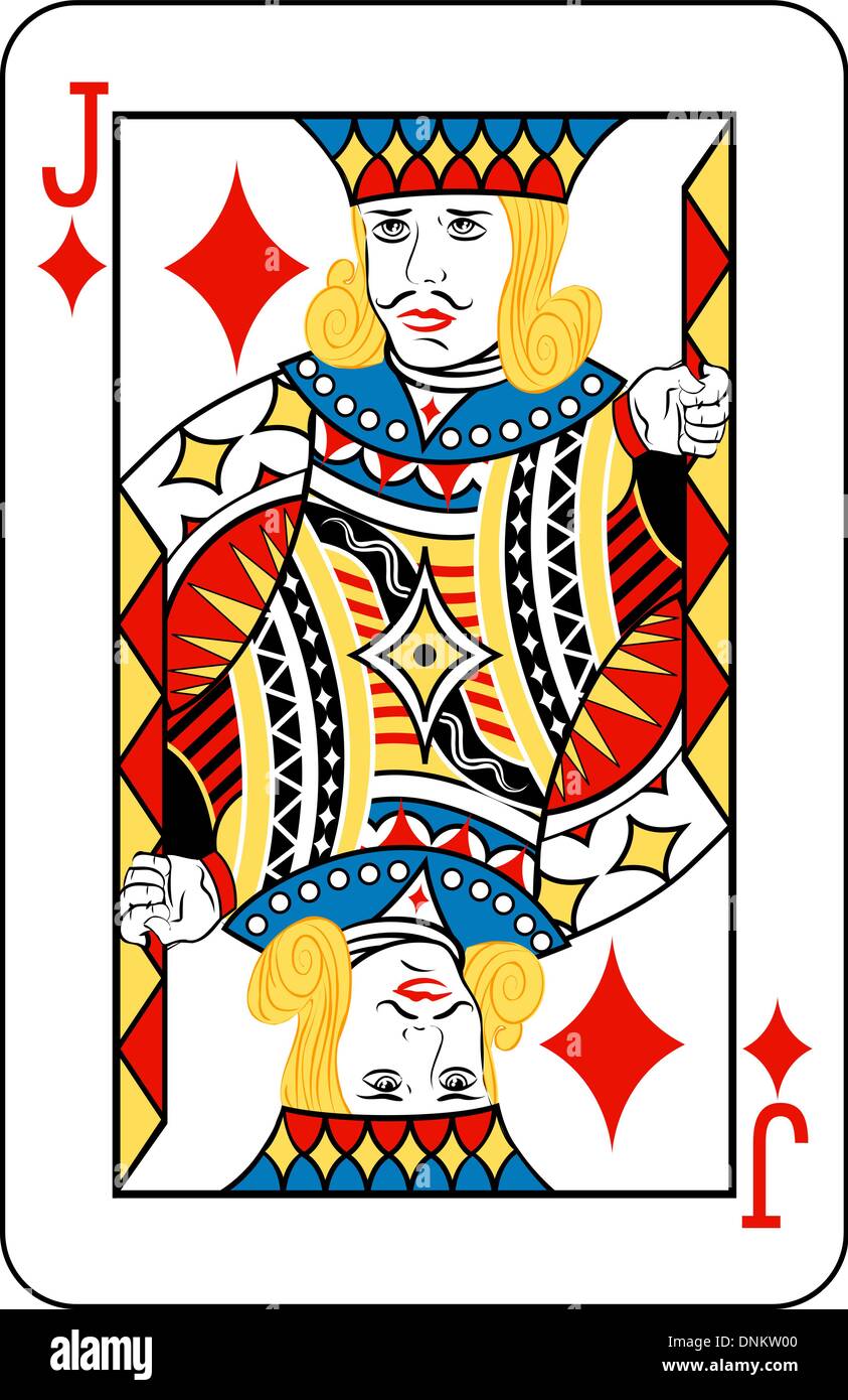 Jack of Diamonds playing card Stock Vector Image & Art - Alamy