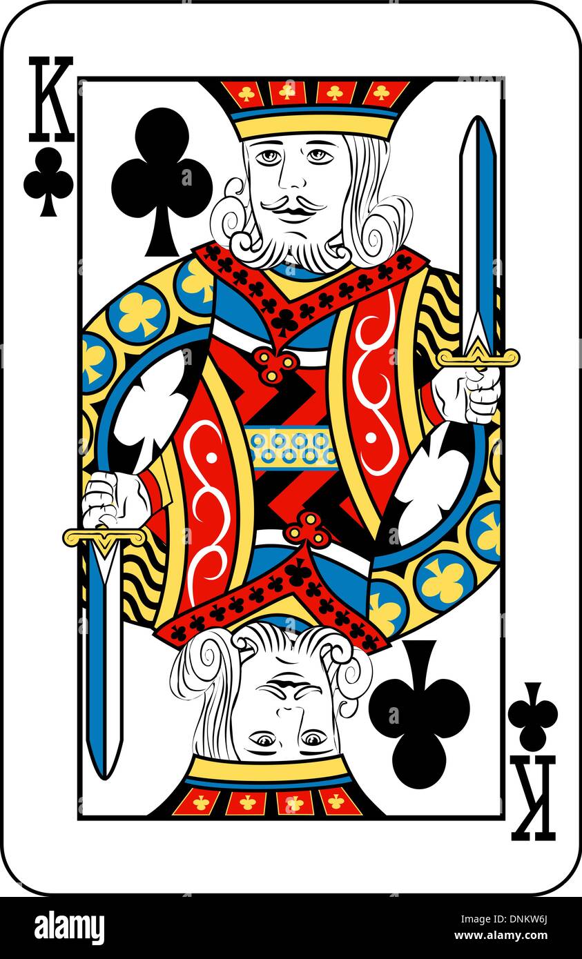 King of Clubs playing card Stock Vector Image & Art Alamy