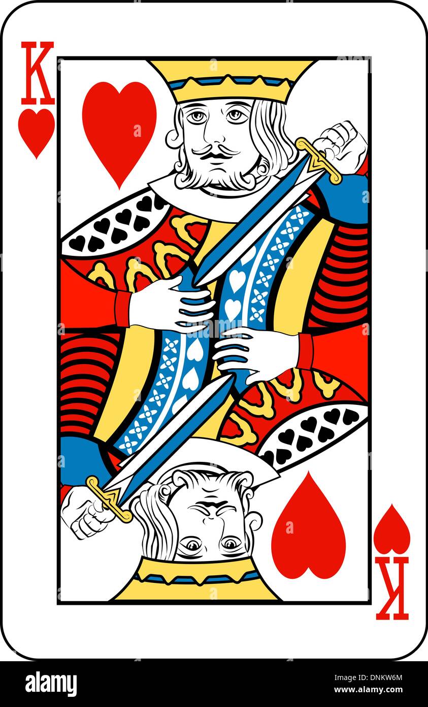 King of Hearts playing card Stock Vector Image & Art Alamy