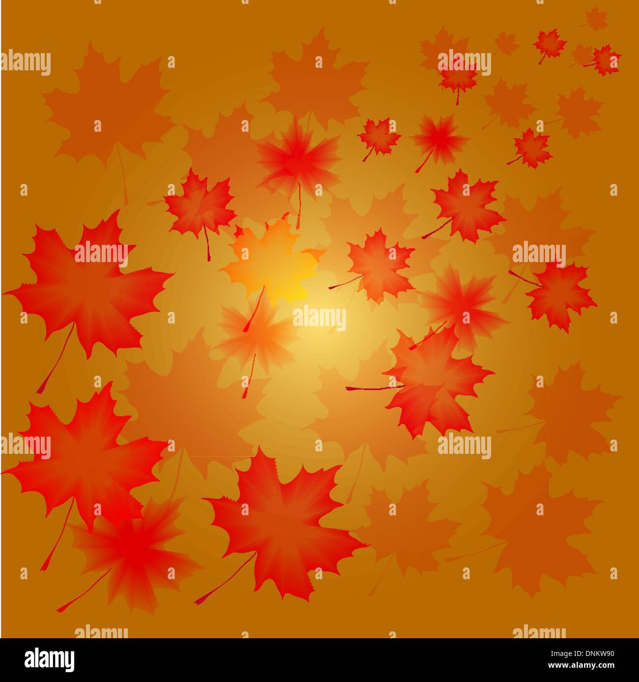 Abstract autumn background from flying leaves of a maple Stock Vector ...