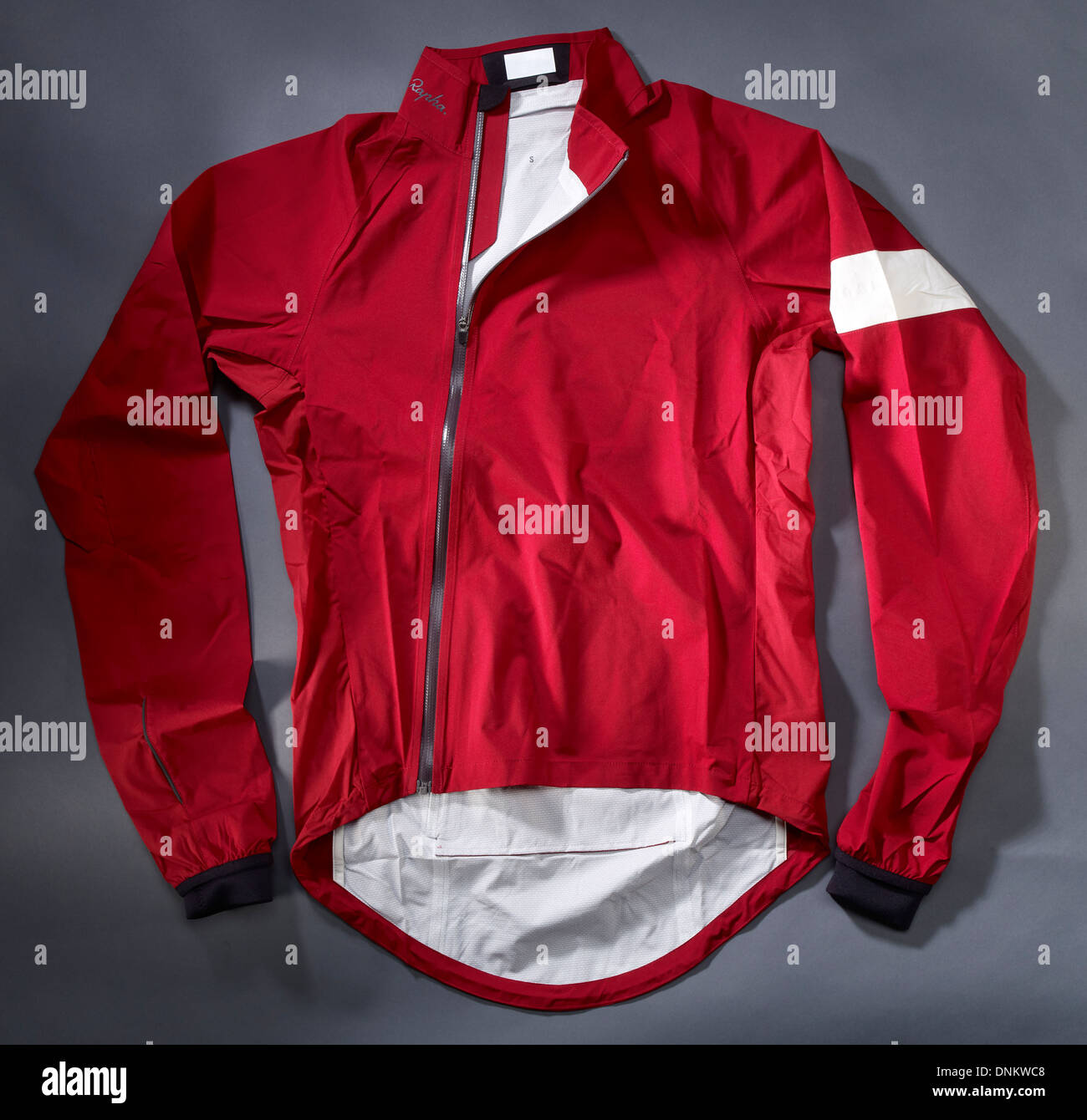 Rapha waterproof cycling jacket Stock Photo Alamy