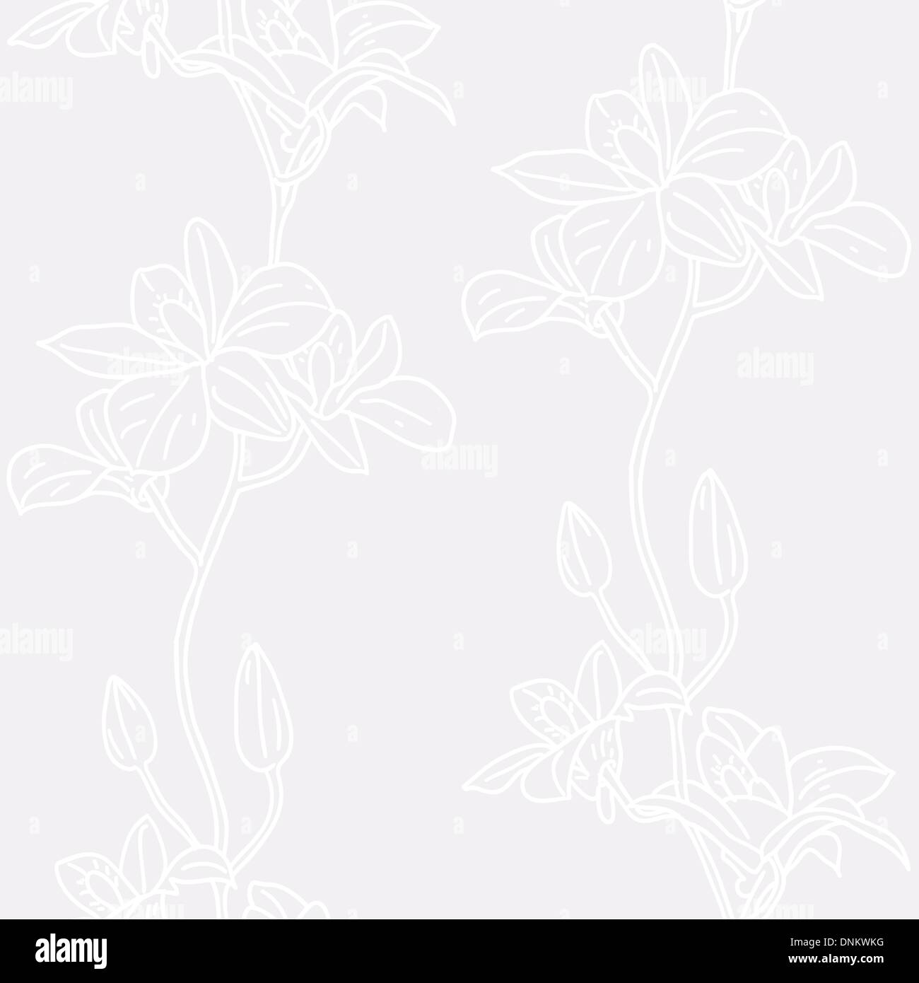 Vector seamless background with orchids Stock Vector Image & Art - Alamy