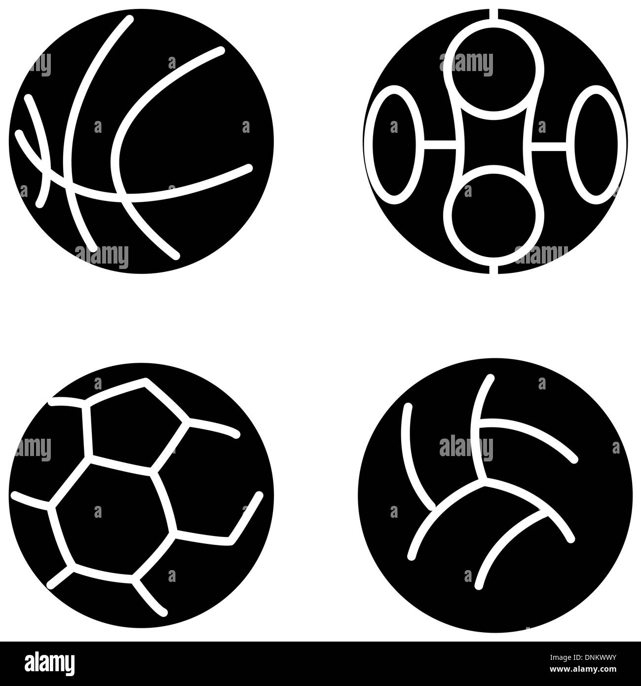Set sport balls. Vector illustration Stock Vector Image & Art - Alamy