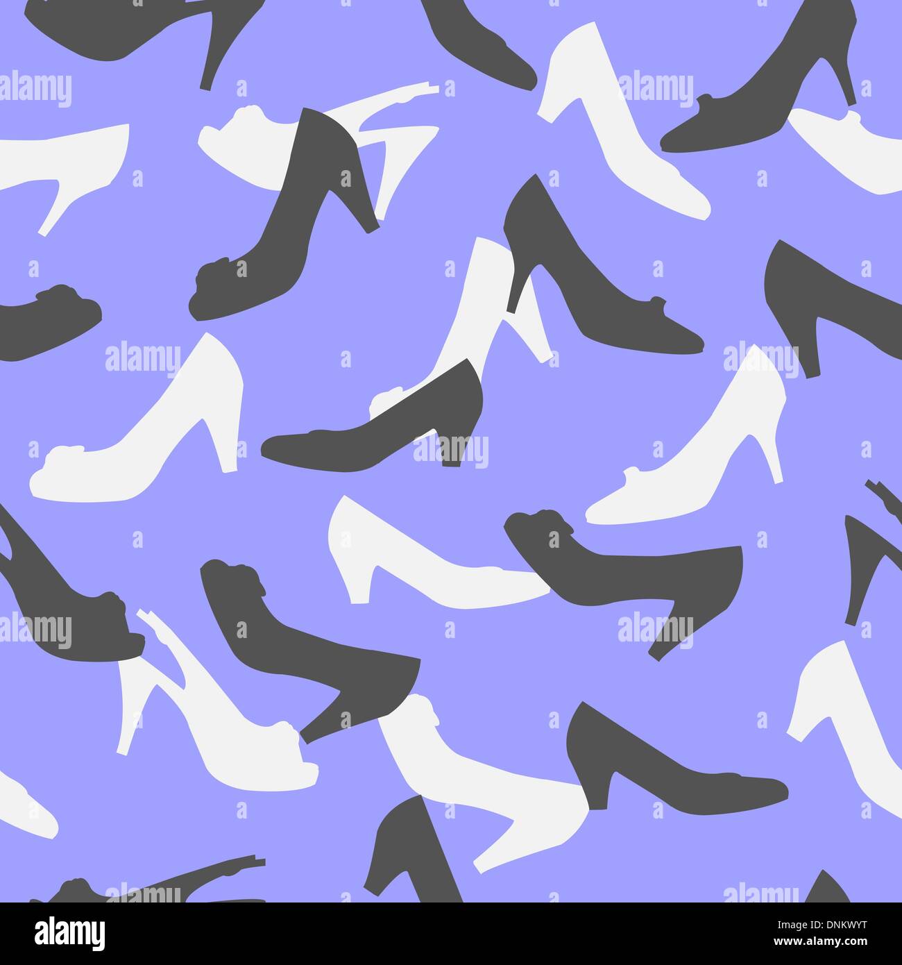 woman shoes seamless pattern illustration background Stock Vector Image ...