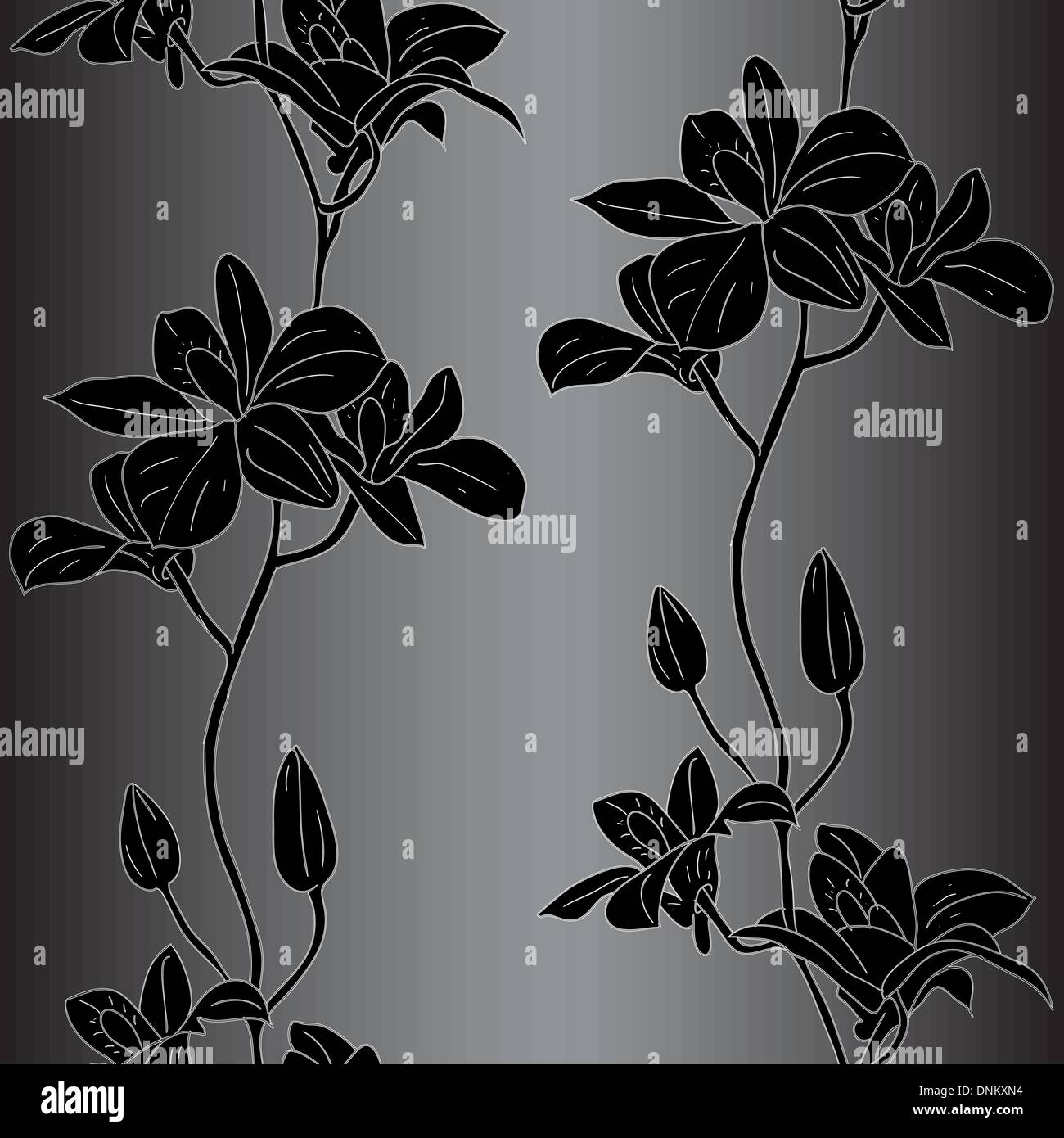 Vector seamless background with orchids Stock Vector Image & Art - Alamy
