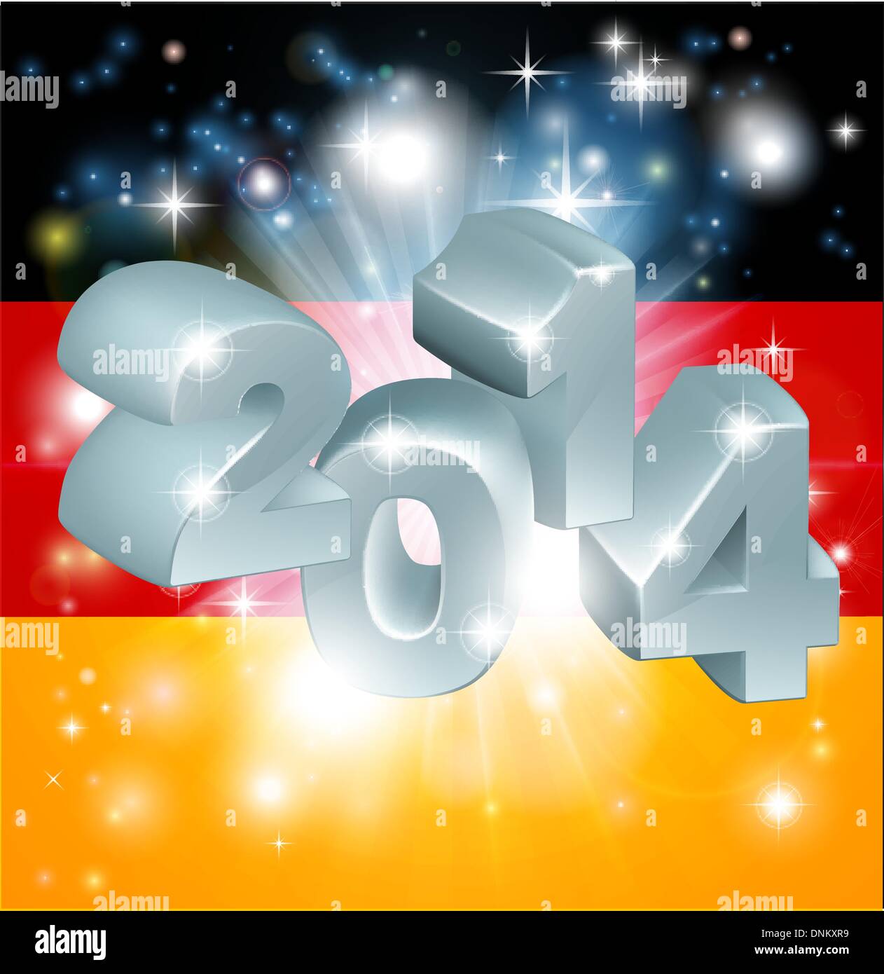 Flag of Germany 2014 background. New Year or similar concept Stock Vector