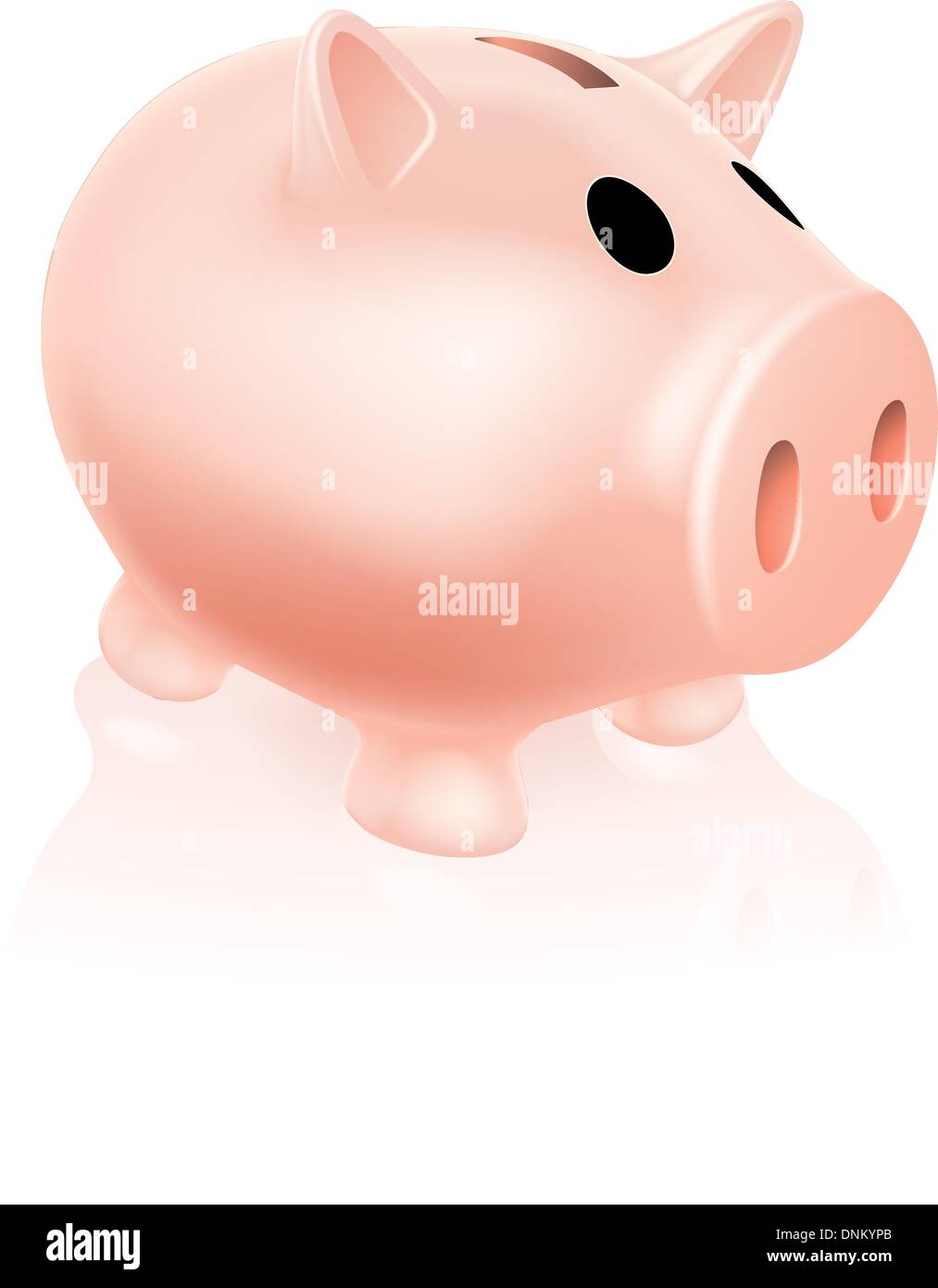 An illustration of a cute pink piggy bank icon Stock Vector Image & Art ...
