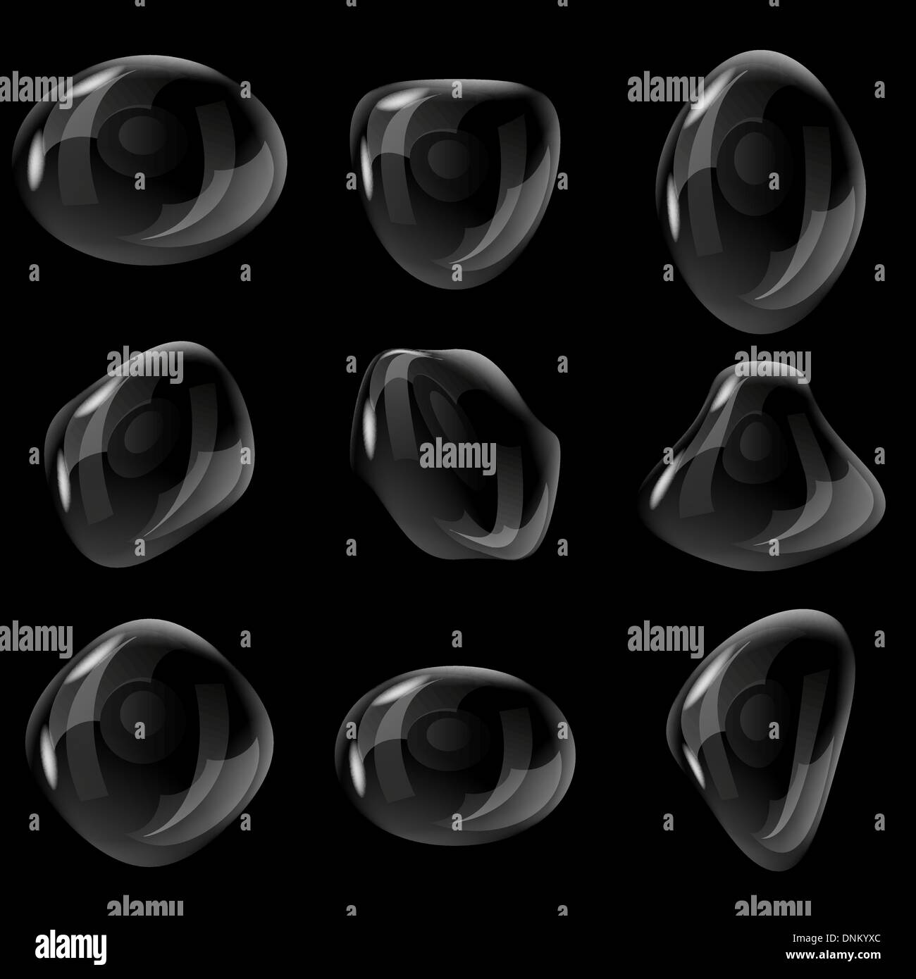 Vector realistic water texture Black and White Stock Photos & Images ...