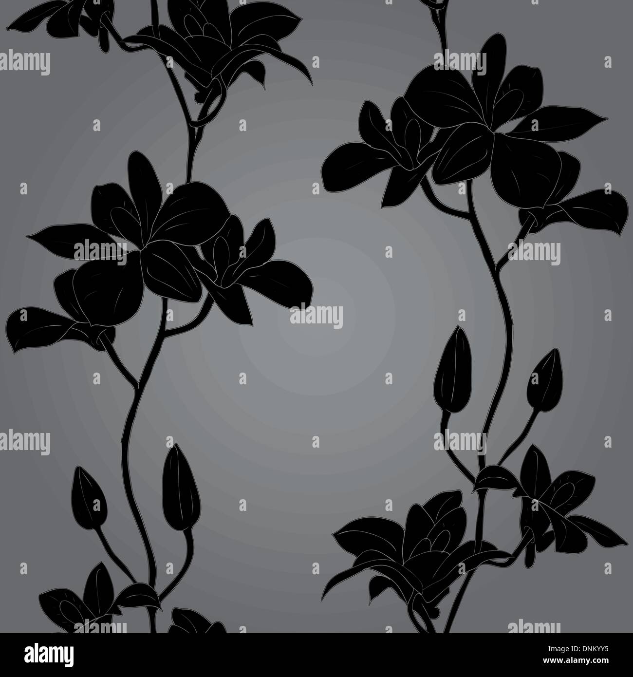 Vector seamless background with orchids Stock Vector Image & Art - Alamy