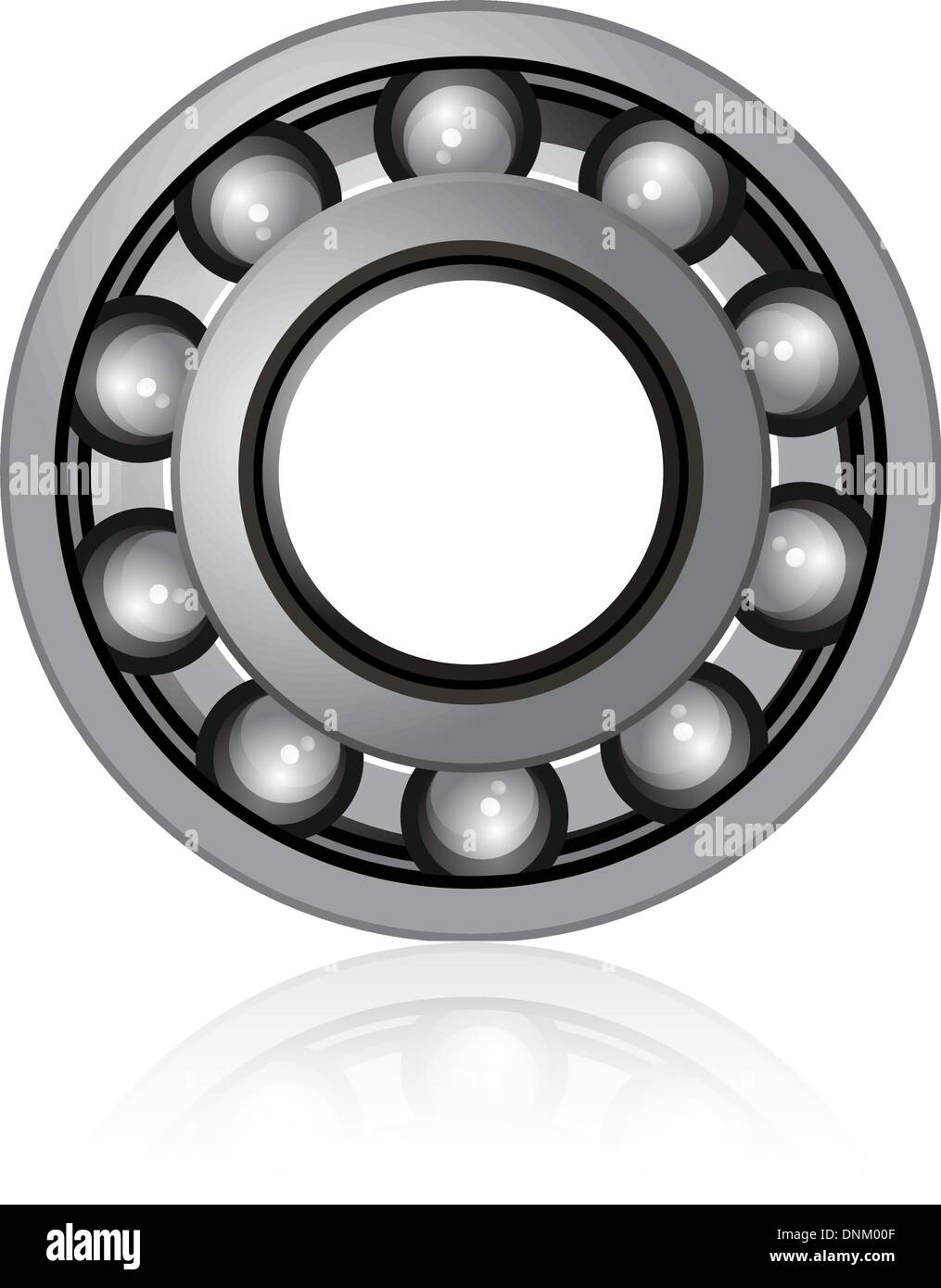 vector bearings illustration on a white background Stock Vector Image ...