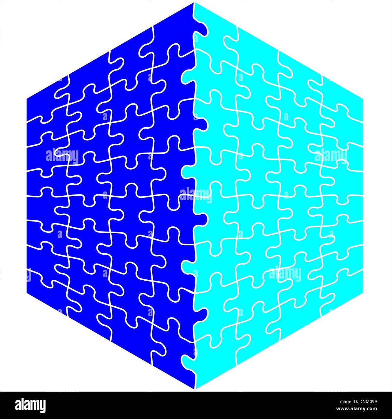 Vector Cube Puzzle Background Vector Illustration Jigsaw Puzzle cube Stock Vector Image ...