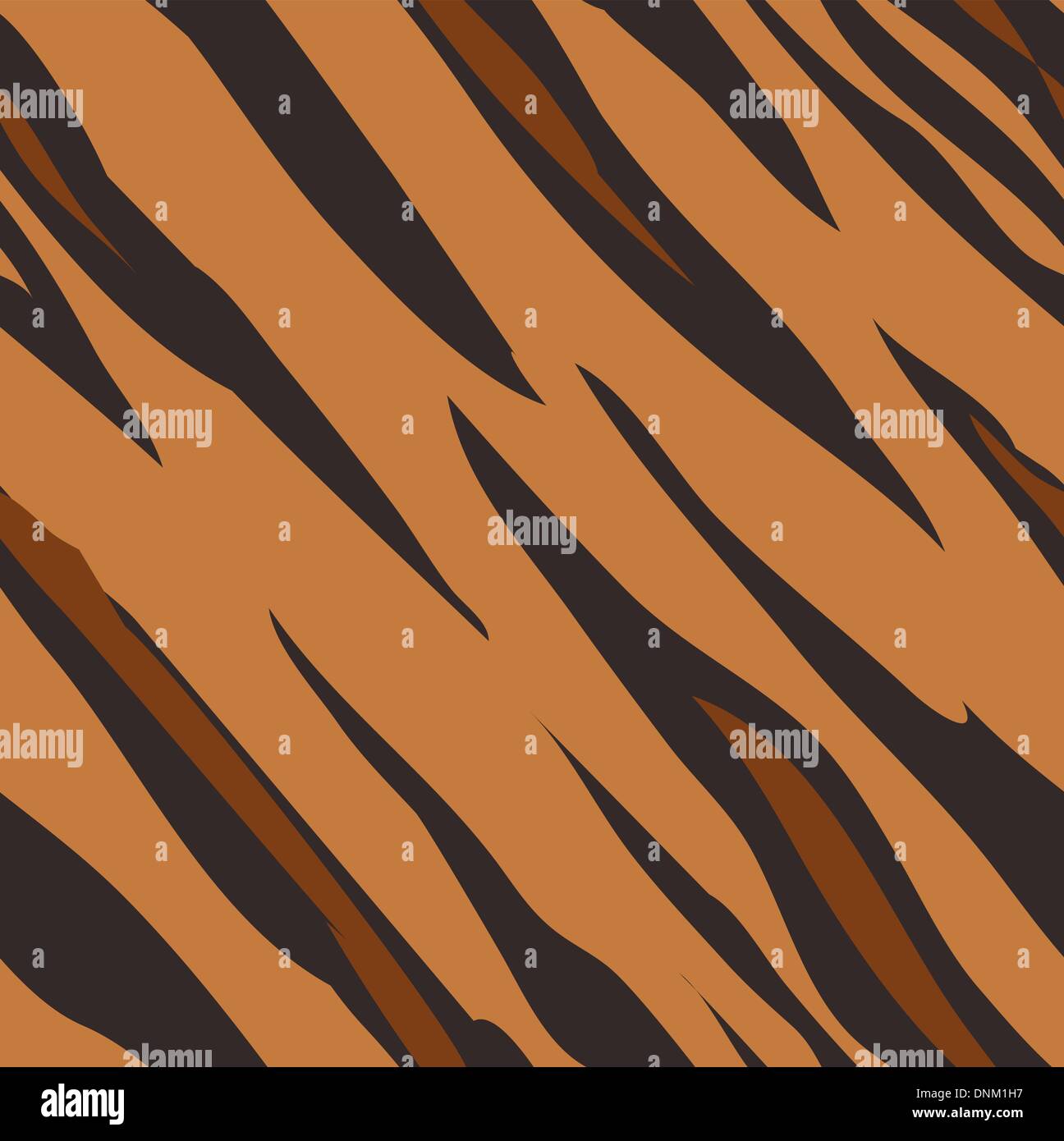 Seamless tiling tiger skin animal print pattern. Created especially to look at their best when tiled. Stock Vector