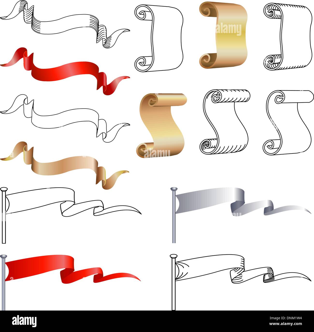 Historical banner Stock Vector Images Alamy