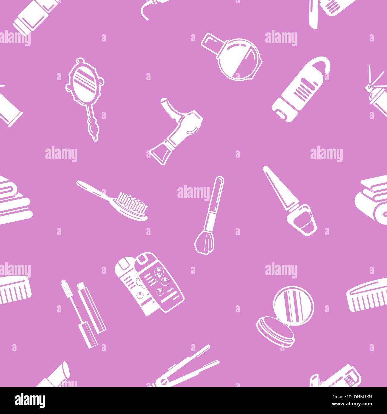 A repeating seamless cosmetics background tile texture with lots of ...