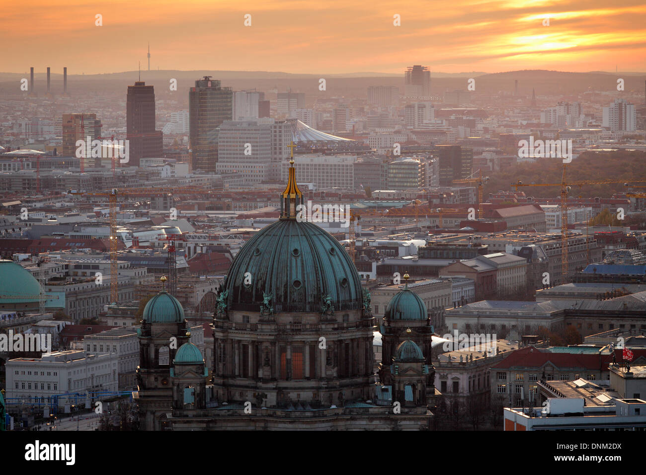 Berlin, Germany, Panorama of Berlin-Mitte Stock Photo