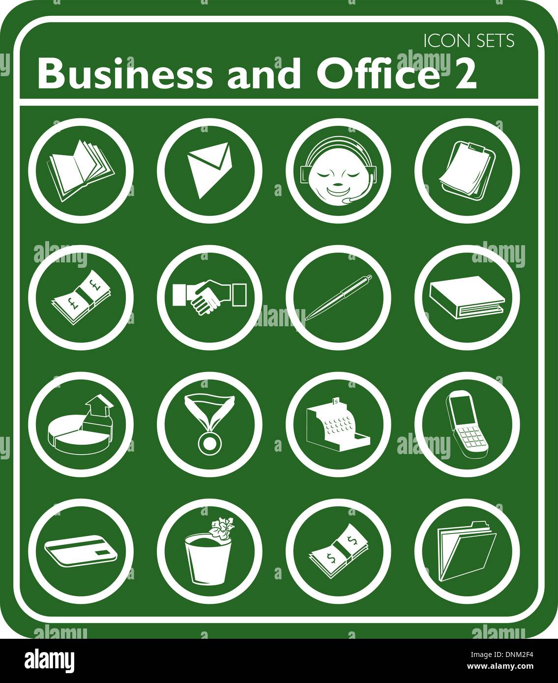 a set of Business and office icons. Stock Vector