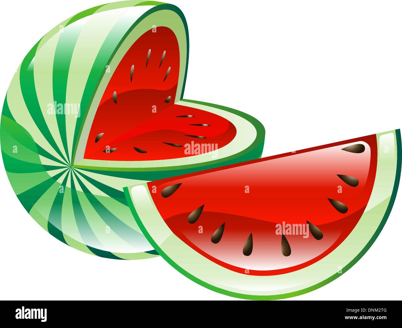 Illustration of watermelons Stock Vector Image & Art - Alamy