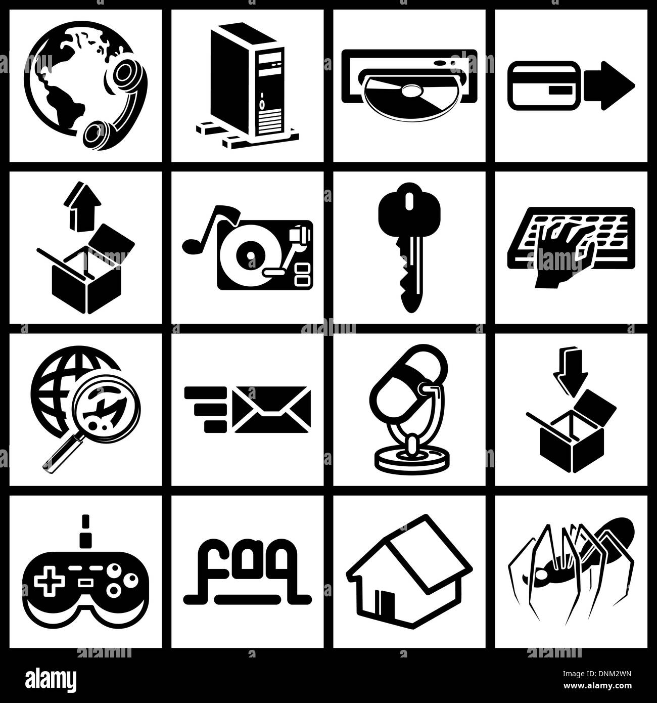 a set of internet web icons Stock Vector Image & Art - Alamy