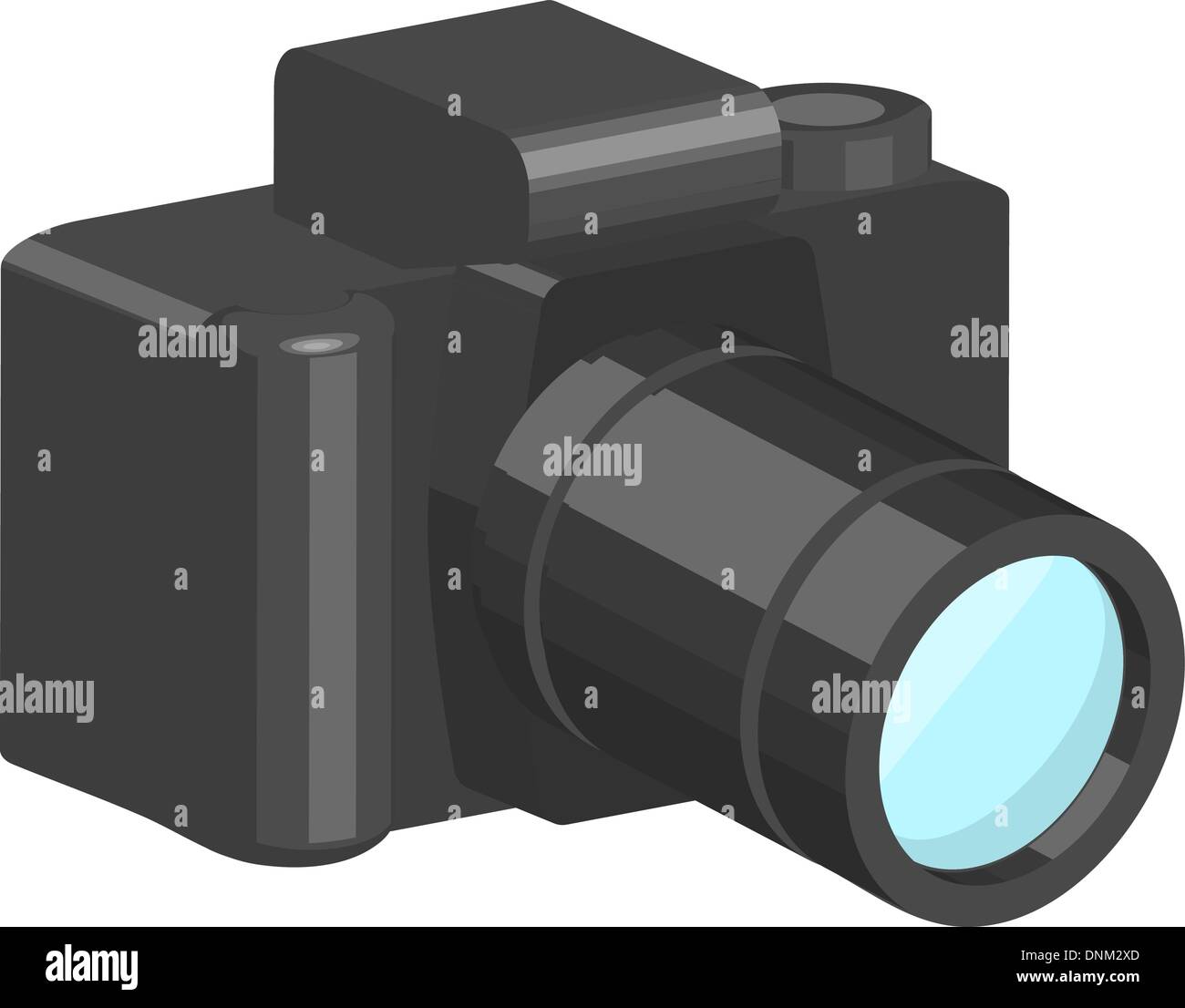 a vector camera. Vector art in Adobe Illustrator 8 EPS format. Can be scaled to any size without loss of quality. Stock Vector