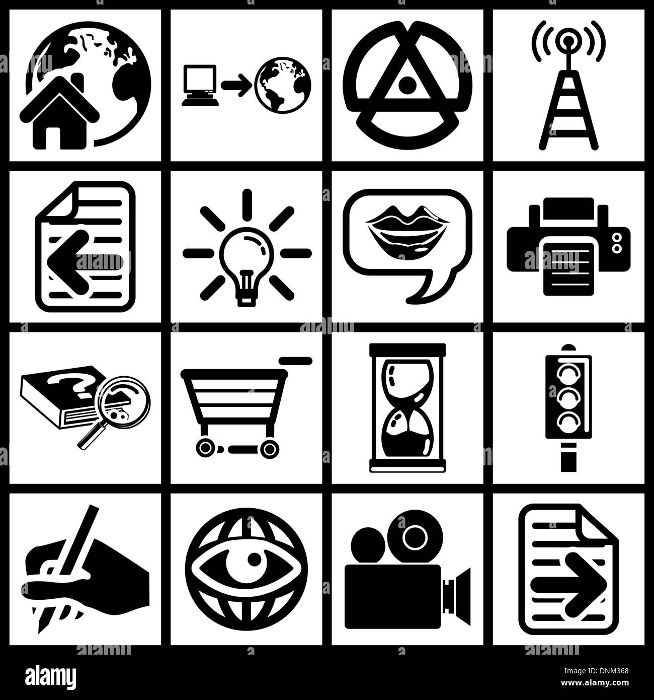 a set of internet web icons Stock Vector Image & Art - Alamy