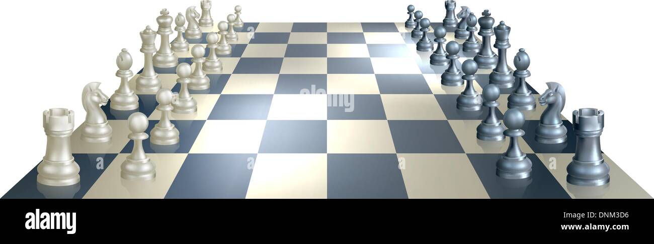 Chess game open tournament Royalty Free Vector Image