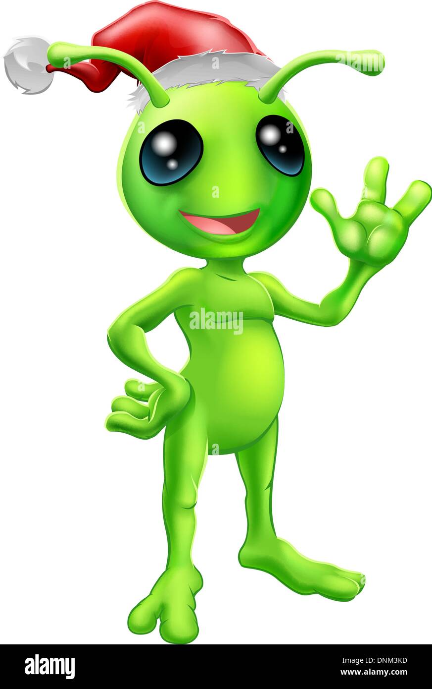 Friendly green cartoon alien extraterrestrial hi-res stock photography and  images - Alamy