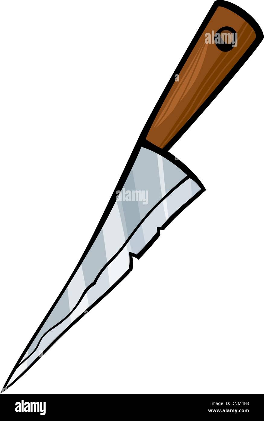 Cartoon Illustration of Kitchen Knife Clip Art Stock Vector Image & Art Alamy