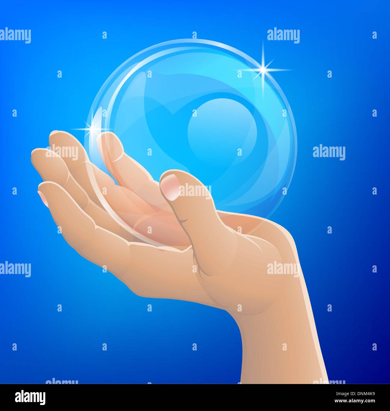 An illustration of a hand holding a bubble or crystal ball Stock Vector  Image \u0026 Art - Alamy, image size:1300x1371