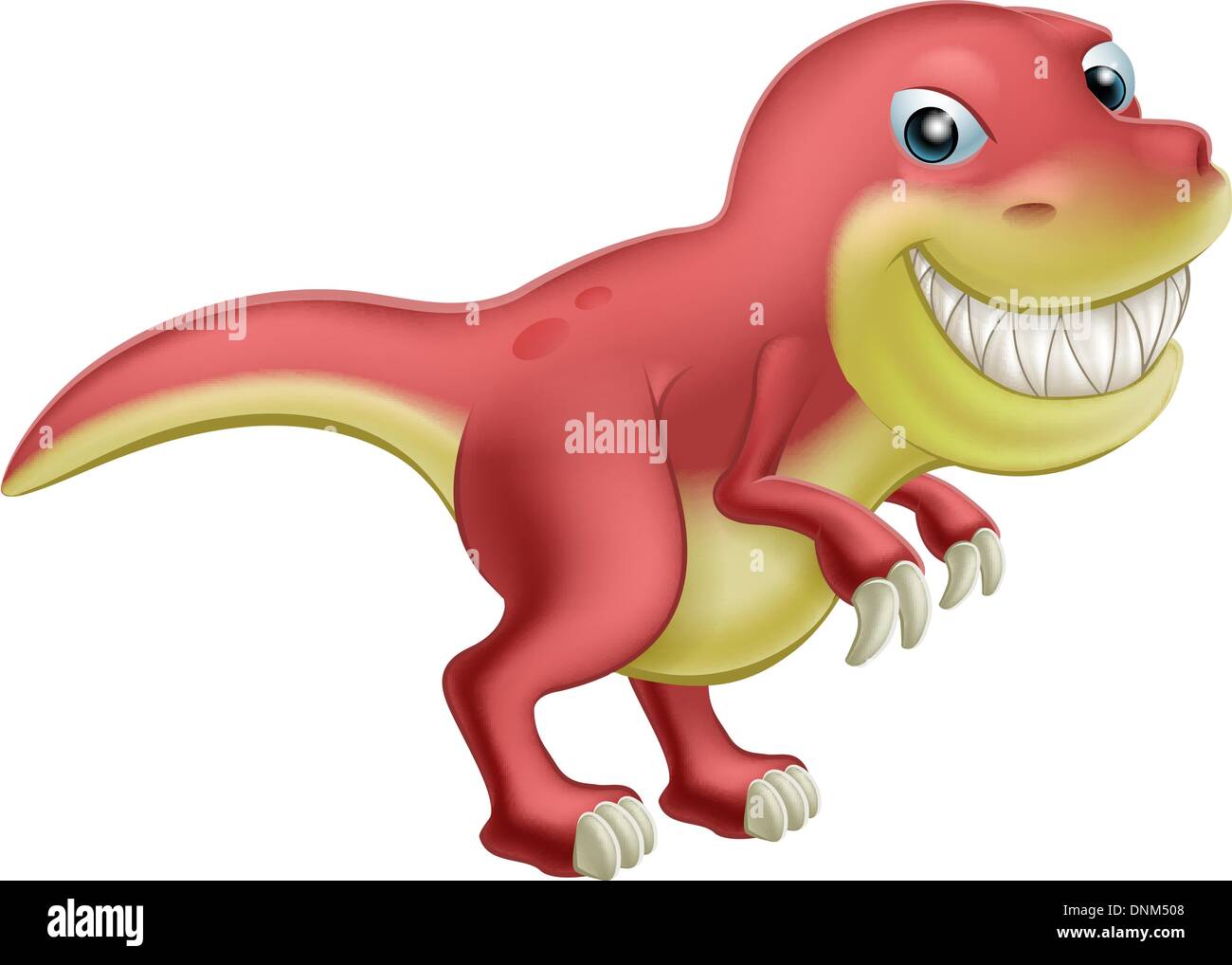 A cute cartoon T Rex dinosaur with a big toothy smile Stock Vector Image &  Art - Alamy