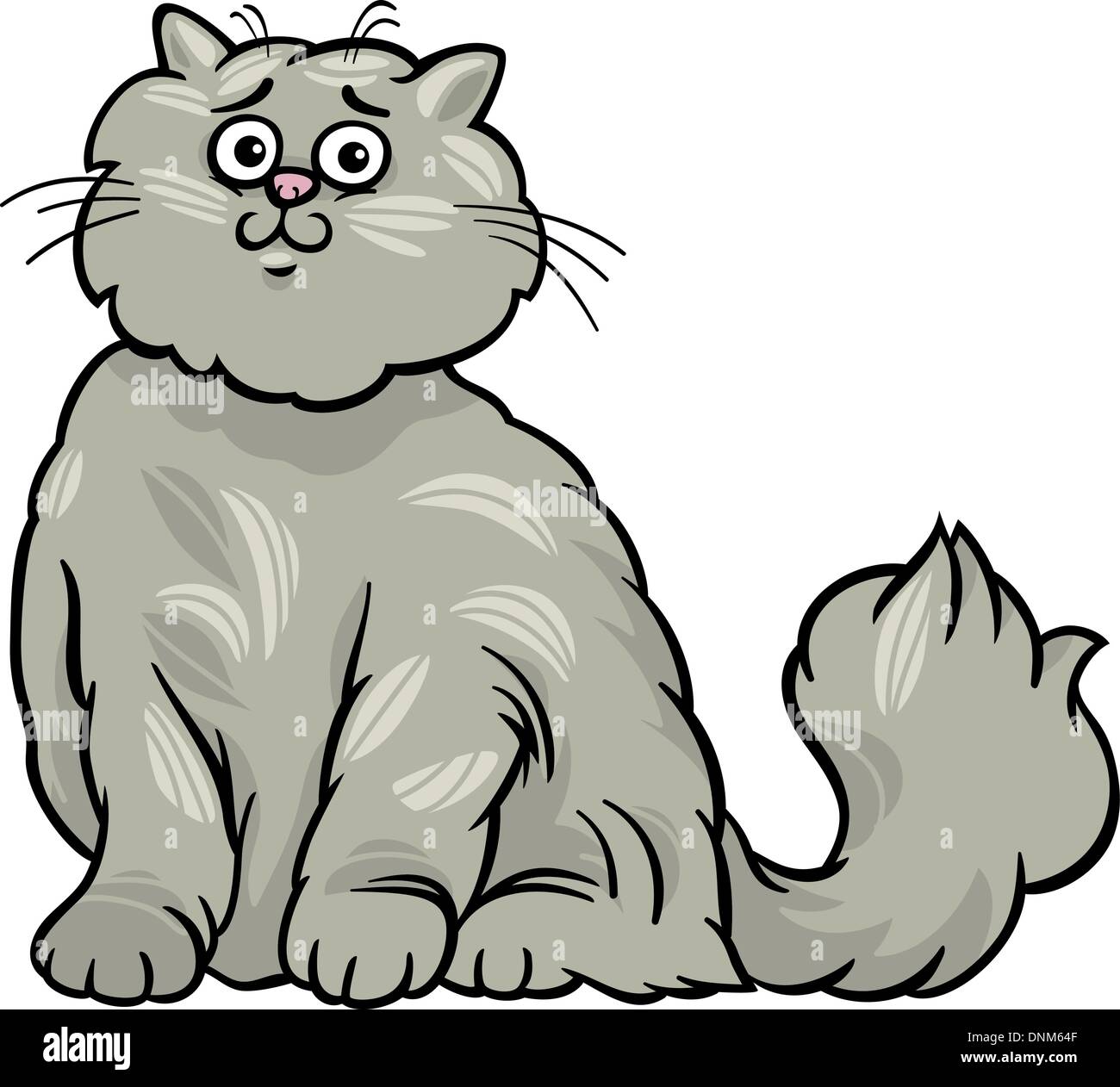 Gray persian kitten Stock Vector Images - Alamy