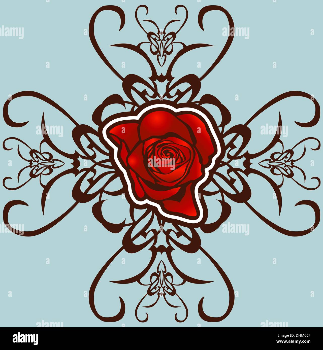 A floral design element Stock Vector Image & Art - Alamy