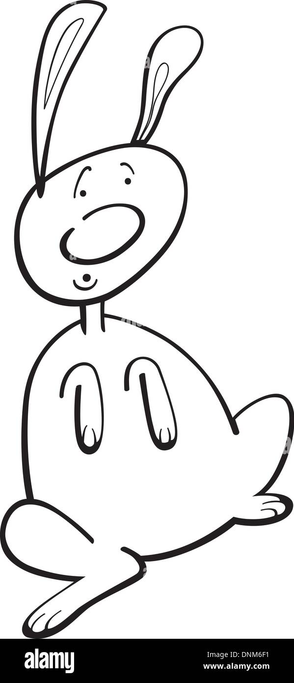 Silly Rabbit Coloring Pages illustration of funny rabbit for coloring book Stock Vector Image & Art ...