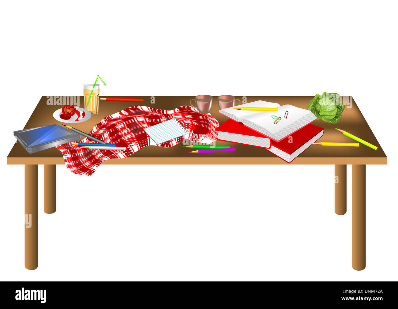 Glas table Cut Out Stock Images & Pictures - Alamy