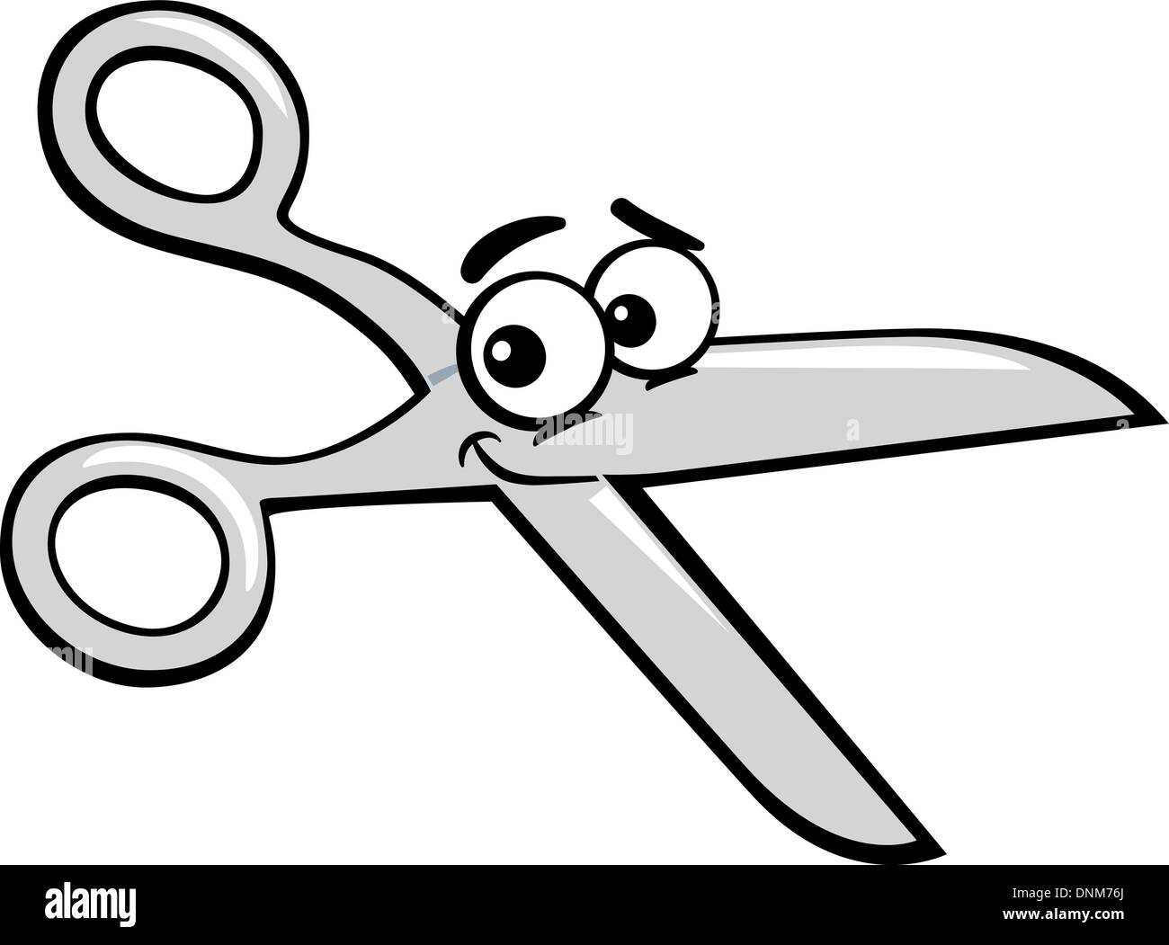 Cartoon Illustration of Funny Scissors Clip Art Stock Vector Image
