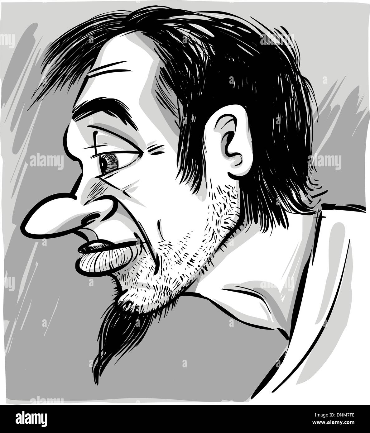 Old man beard pencil - Free Stock Illustrations | Creazilla