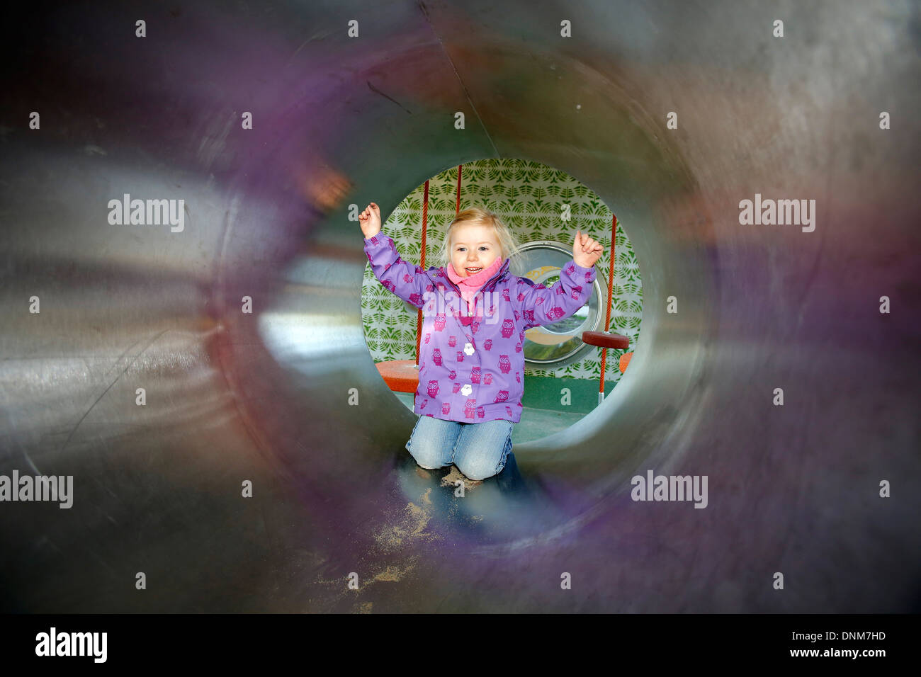 Oberhausen, Germany, a modern children's playground Stock Photo