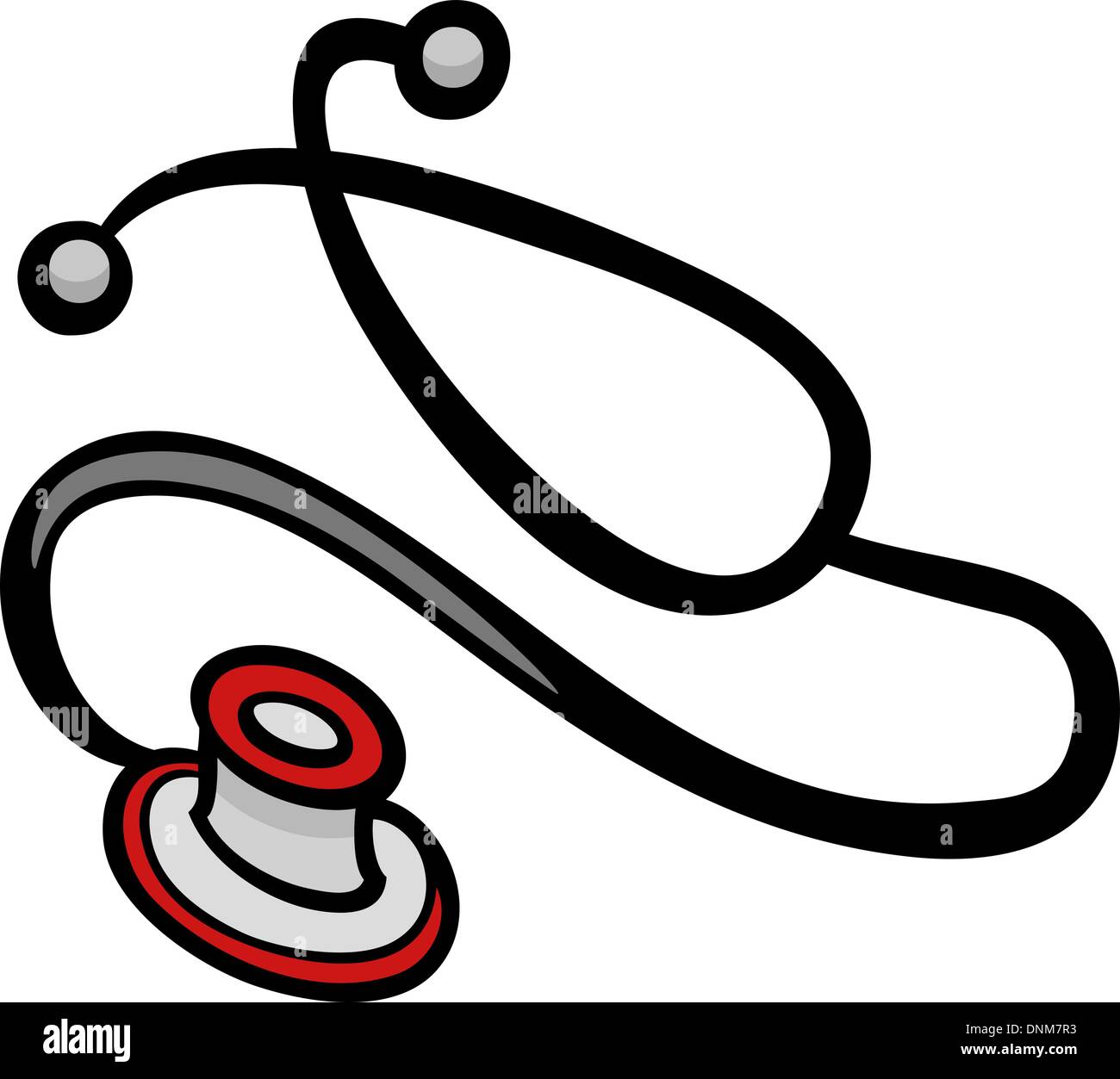 Cartoon Illustration of Stethoscope Clip Art Stock Vector Image & Art