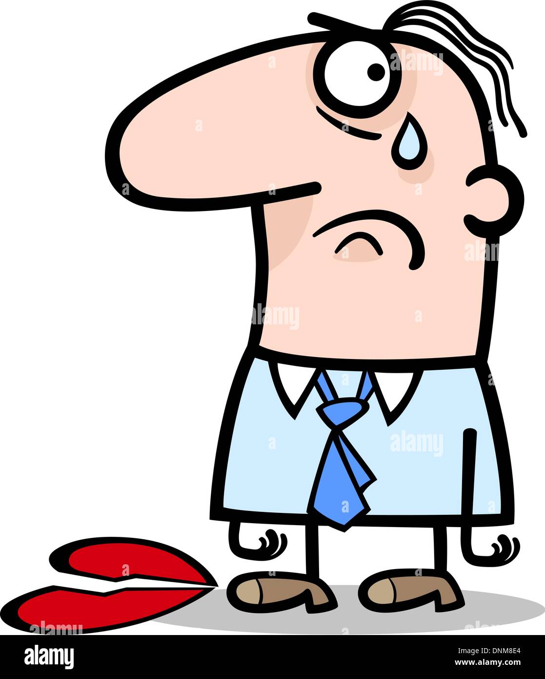 Cartoon Illustration of Sad Man with Broken Heart for Valentines Day Stock  Vector Image & Art - Alamy