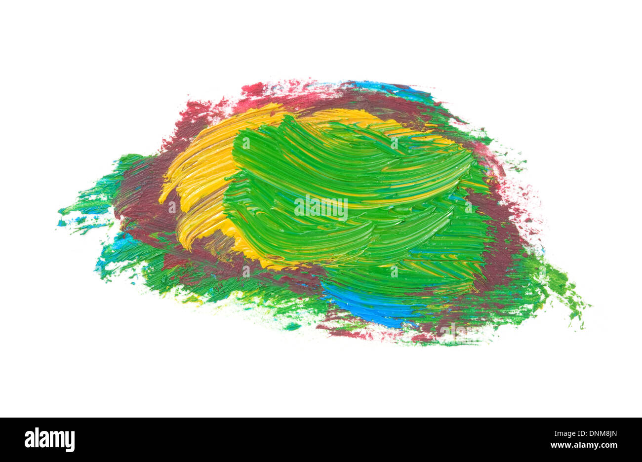 Mixing purple color oil paint hi-res stock photography and images - Alamy