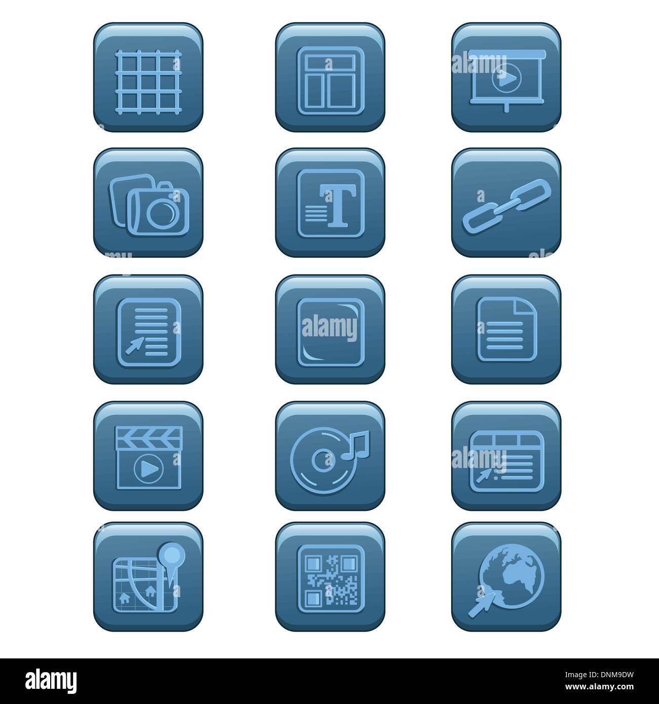 A vector illustration of website icon sets Stock Vector