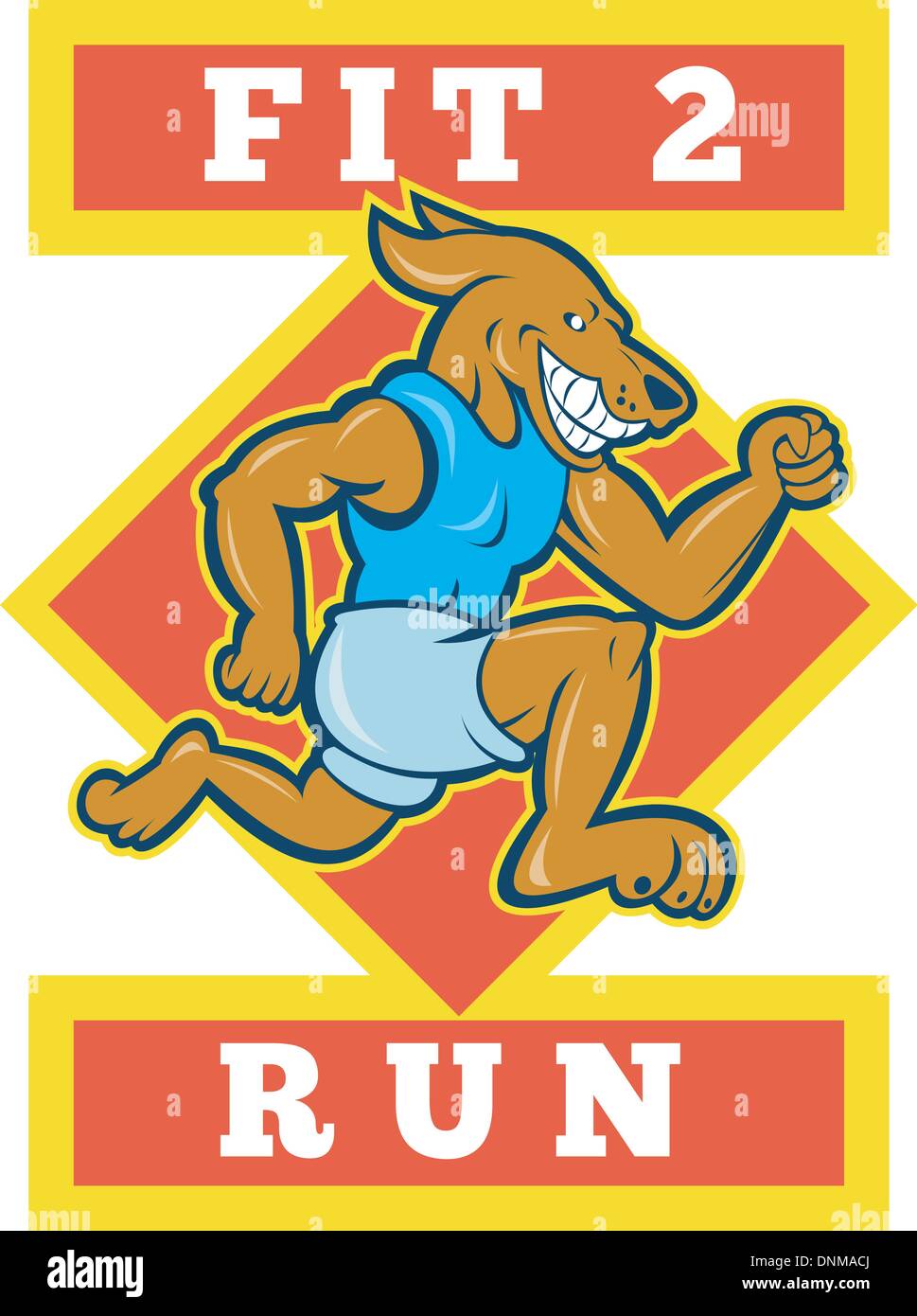 A Cartoon Dog Jogging High Resolution Stock Photography And Images Alamy