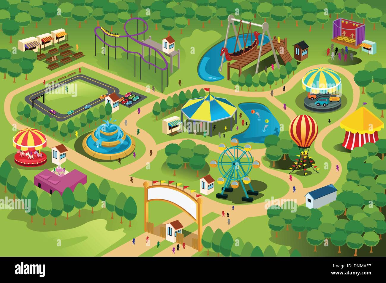 Theme Park Map Template Asia Map Theme Park Map Template Asia Map