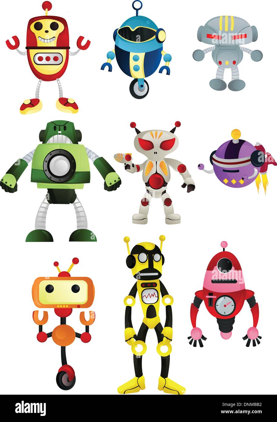 Robots Vector Vectors High Resolution Stock Photography and Images Alamy