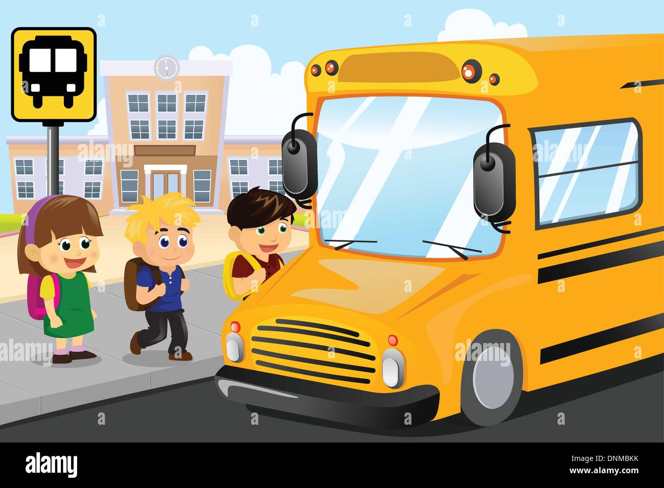 Waiting at a bus stop drawing hi-res stock photography and images - Alamy