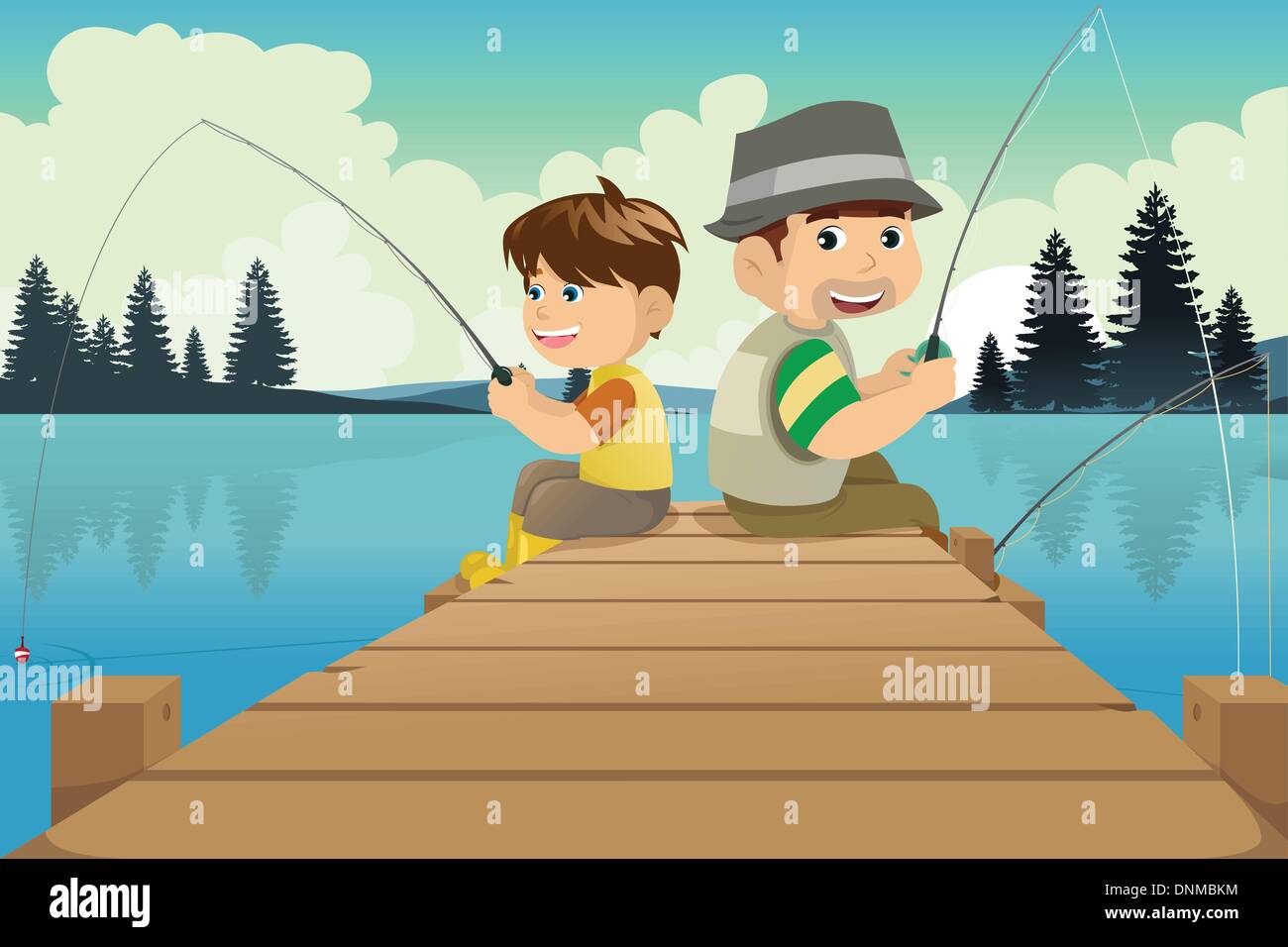Сын ловит рыбу. Мальчик и мальчики ловят рыбу. Рыбалка рисунок. Мальчик с папой на рыбалке. Мальчики рыбачат на мосту.
